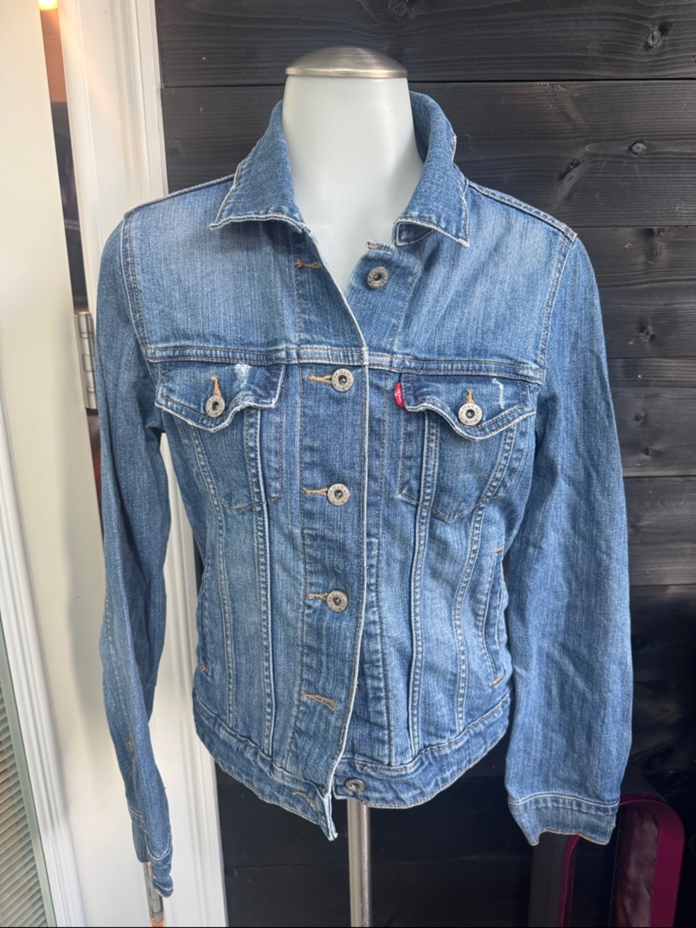 Womens Levis Jean Denim Jacket Small Bangladesh